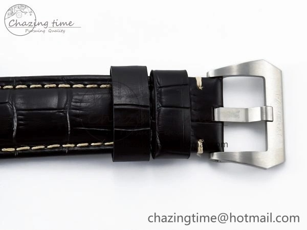 EyeCatching PAM1312 W TTF 1:1 Best Edition on Black Leather Strap P 8330