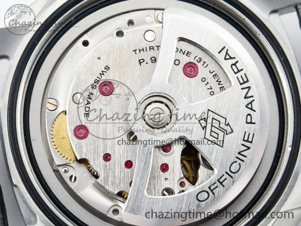 EyeCatching PAM1312 W TTF 1:1 Best Edition on Black Leather Strap P 8330