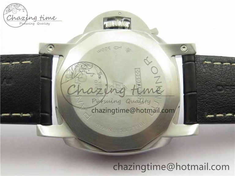 OnTrend PAM1312 W VSF 1:1 Best Edition Black Dial on Black Leather Strap P.9010 Clone 8385