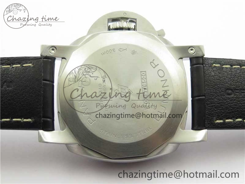 OnTrend PAM1312 W VSF 1:1 Best Edition Black Dial on Black Leather Strap P.9010 Clone 8385