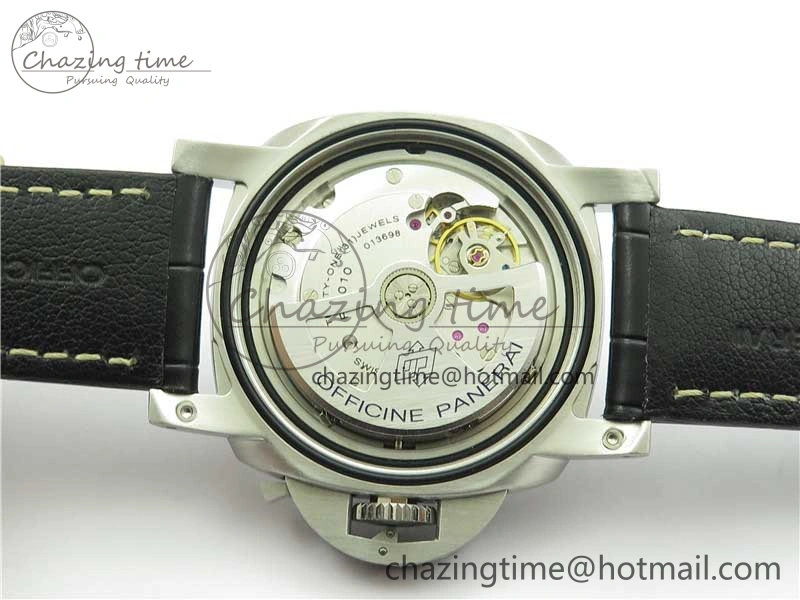 OnTrend PAM1312 W VSF 1:1 Best Edition Black Dial on Black Leather Strap P.9010 Clone 8385