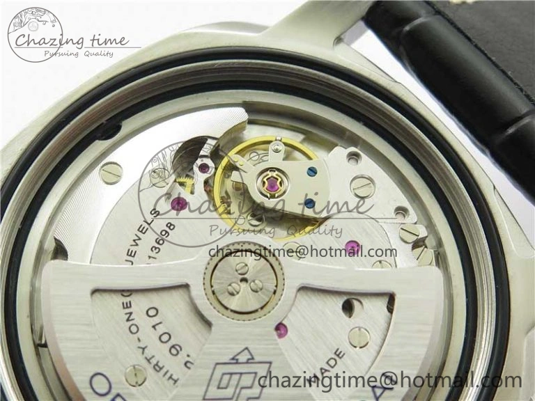 OnTrend PAM1312 W VSF 1:1 Best Edition Black Dial on Black Leather Strap P.9010 Clone 8385