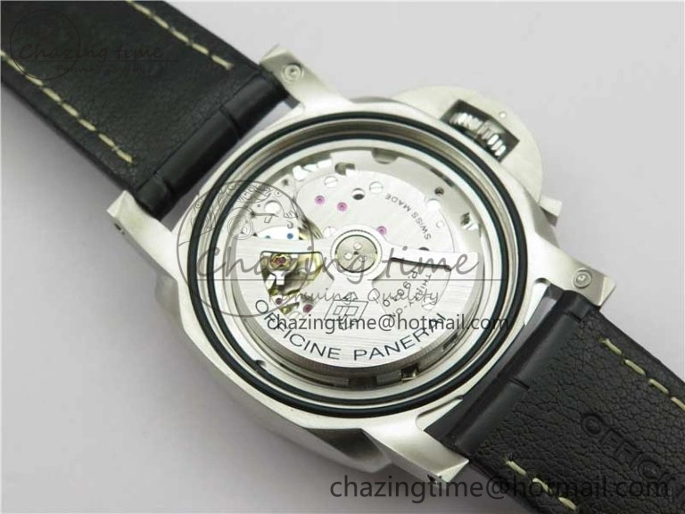 OnTrend PAM1312 W VSF 1:1 Best Edition Black Dial on Black Leather Strap P.9010 Clone 8385