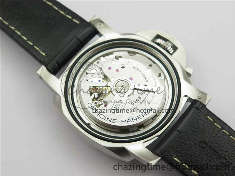OnTrend PAM1312 W VSF 1:1 Best Edition Black Dial on Black Leather Strap P.9010 Clone 8385