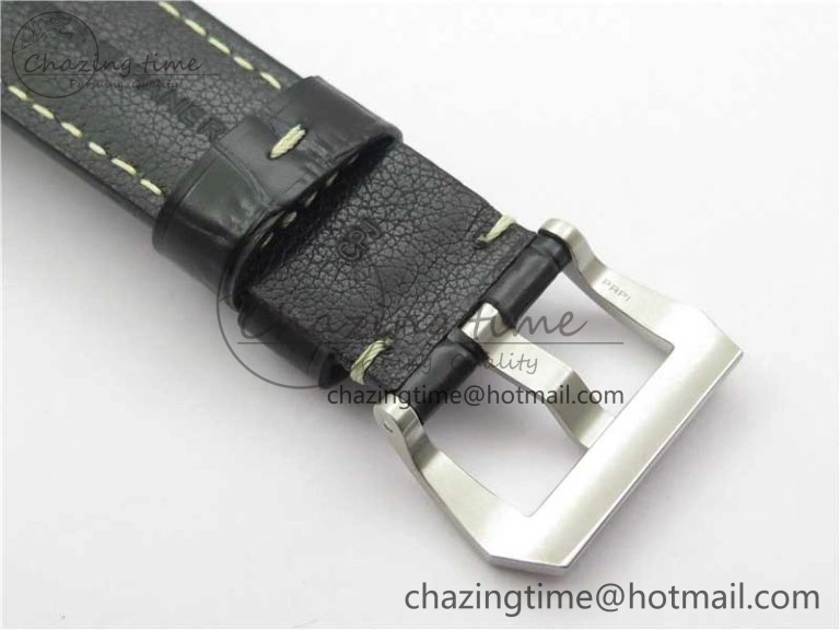 OnTrend PAM1312 W VSF 1:1 Best Edition Black Dial on Black Leather Strap P.9010 Clone 8385
