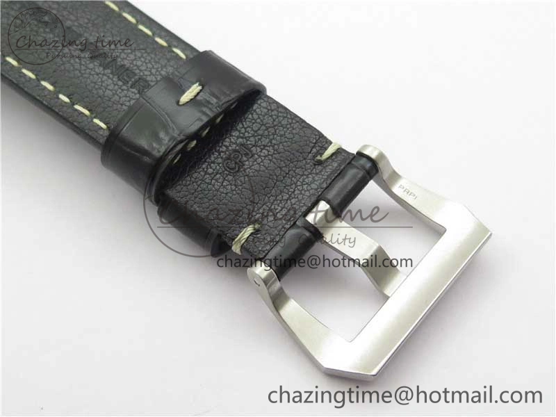 OnTrend PAM1312 W VSF 1:1 Best Edition Black Dial on Black Leather Strap P.9010 Clone 8385