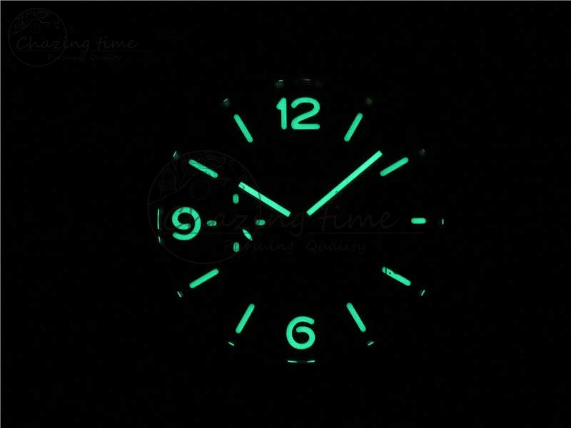 OnTrend PAM1312 W VSF 1:1 Best Edition Black Dial on Black Leather Strap P.9010 Clone 8385