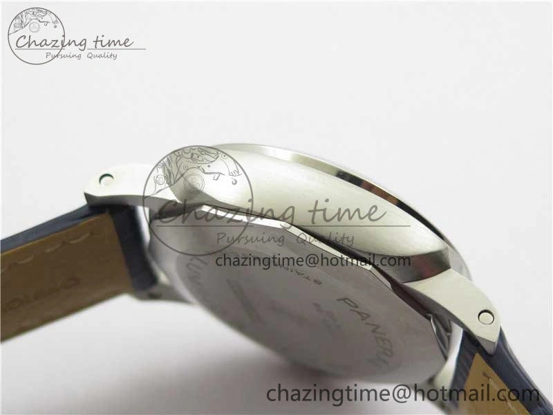 PAM1313 VSF 1:1 Best Edition Blue Dial on Blue Leather Strap P.9010 Clone EasyCare 8384