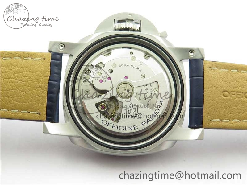 PAM1313 VSF 1:1 Best Edition Blue Dial on Blue Leather Strap P.9010 Clone EasyCare 8384