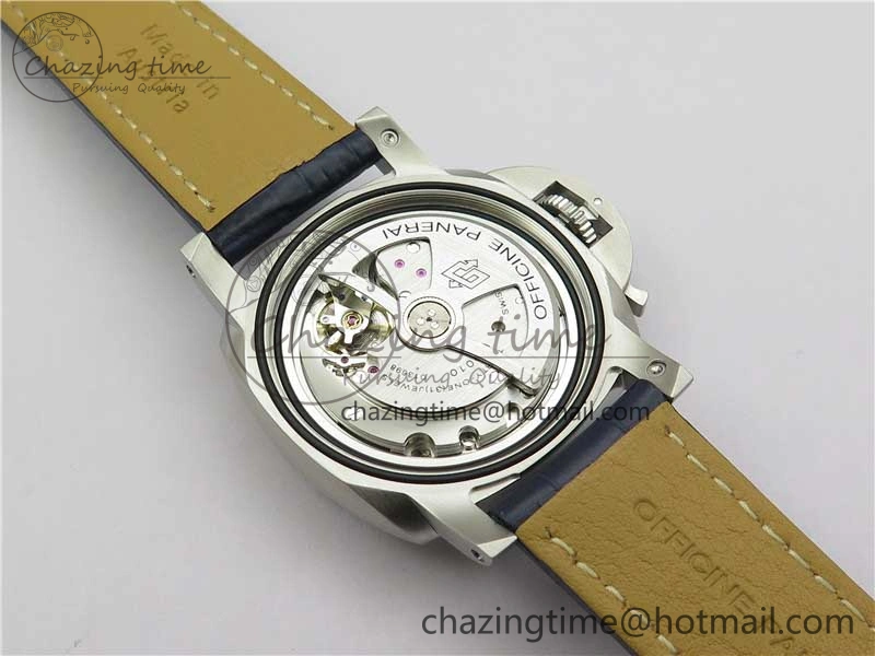 PAM1313 VSF 1:1 Best Edition Blue Dial on Blue Leather Strap P.9010 Clone EasyCare 8384