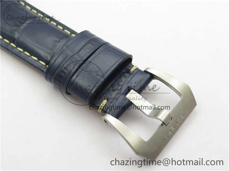 PAM1313 VSF 1:1 Best Edition Blue Dial on Blue Leather Strap P.9010 Clone EasyCare 8384