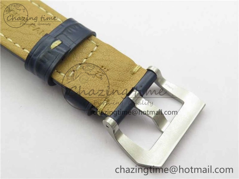 PAM1313 VSF 1:1 Best Edition Blue Dial on Blue Leather Strap P.9010 Clone EasyCare 8384