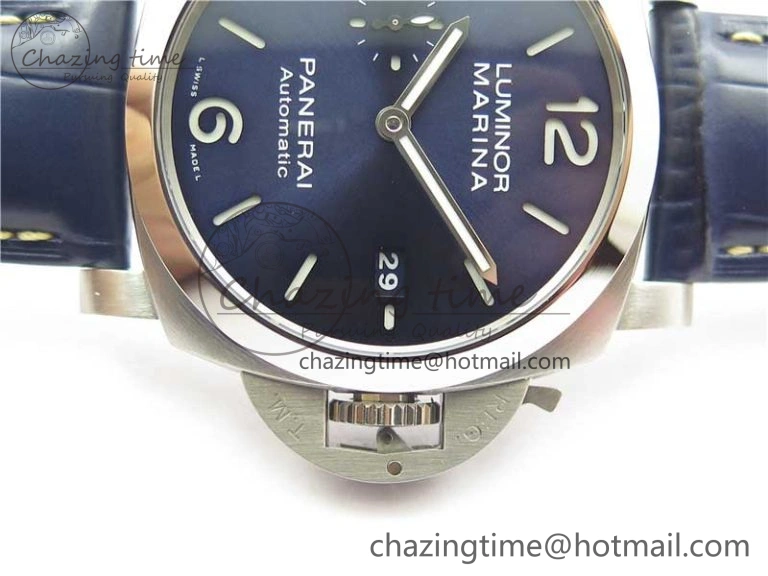 PAM1313 VSF 1:1 Best Edition Blue Dial on Blue Leather Strap P.9010 Clone EasyCare 8384