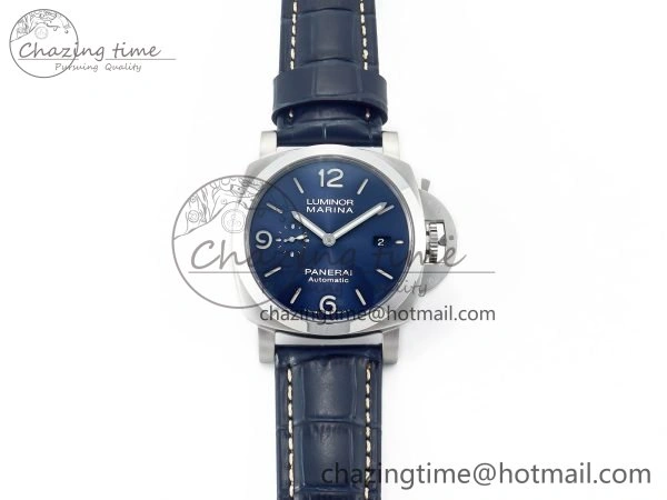 Trendy PAM1313 W TTF 1:1 Best Edition on Blue Leather Strap P 8326