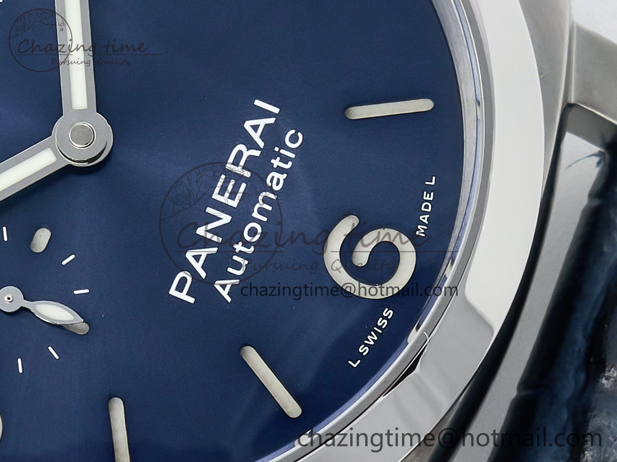 Trendy PAM1313 W TTF 1:1 Best Edition on Blue Leather Strap P 8326