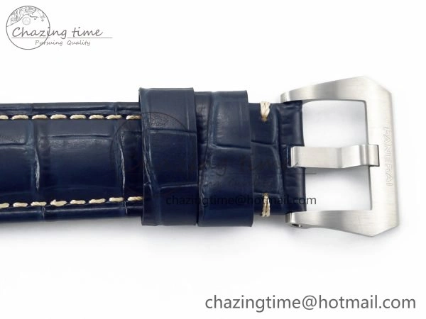 Trendy PAM1313 W TTF 1:1 Best Edition on Blue Leather Strap P 8326