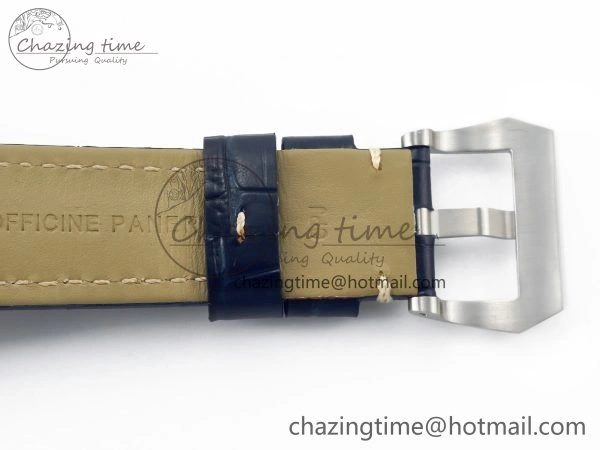 Trendy PAM1313 W TTF 1:1 Best Edition on Blue Leather Strap P 8326