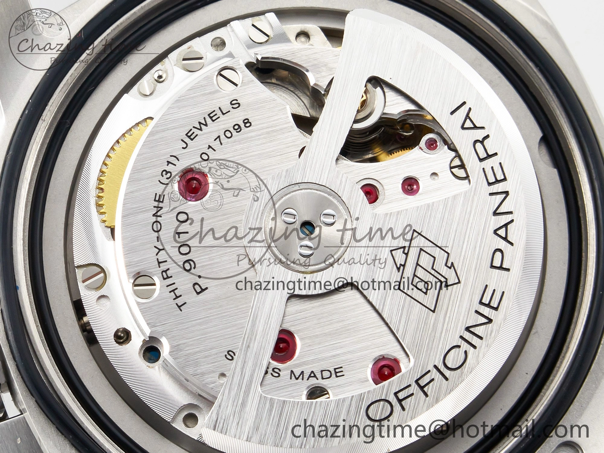 Trendy PAM1313 W TTF 1:1 Best Edition on Blue Leather Strap P 8326