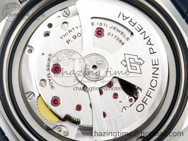 Trendy PAM1313 W TTF 1:1 Best Edition on Blue Leather Strap P 8326