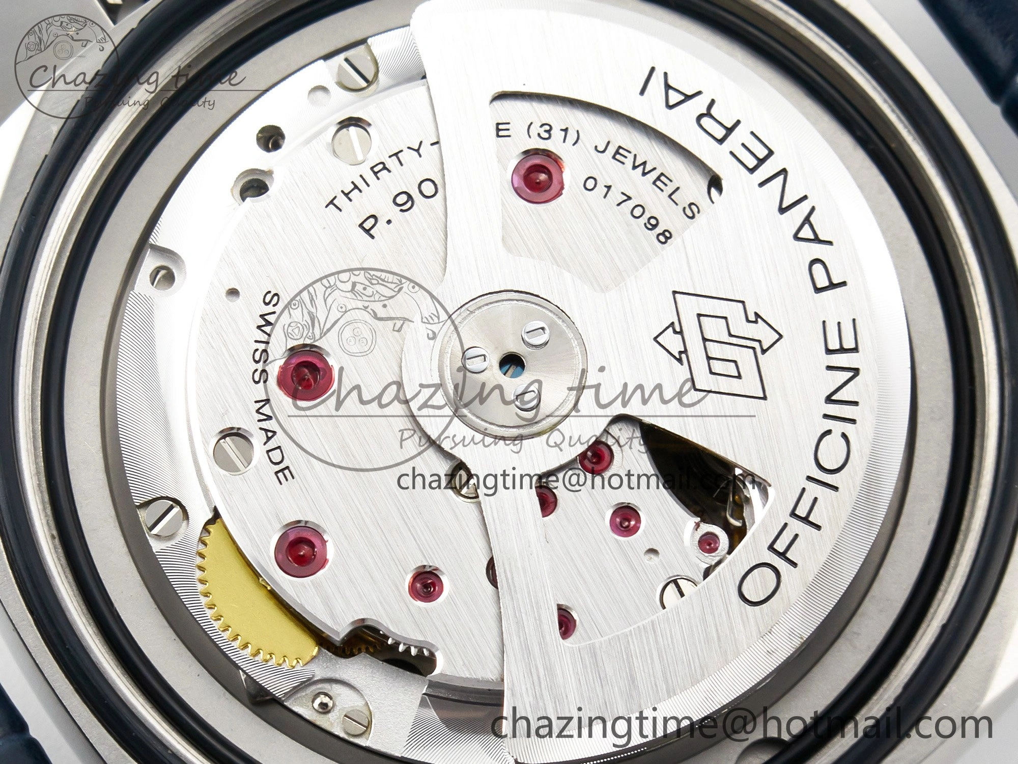Trendy PAM1313 W TTF 1:1 Best Edition on Blue Leather Strap P 8326