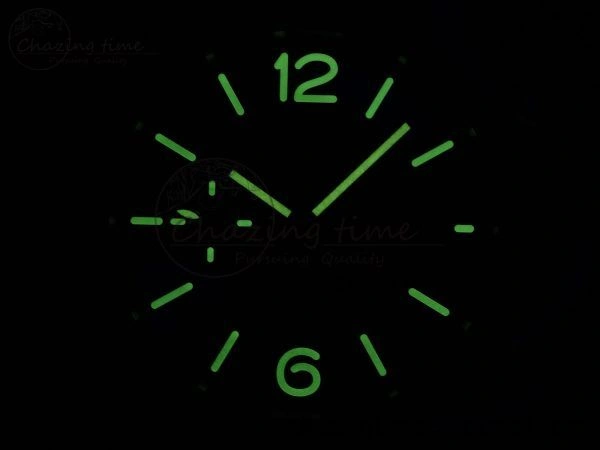 Sleek PAM1329 Luminor Due 42mm VSF 1:1 Best Edition Green Dial on Brown Leather Strap P 8314