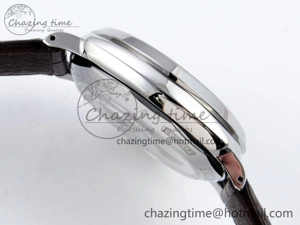 Sleek PAM1329 Luminor Due 42mm VSF 1:1 Best Edition Green Dial on Brown Leather Strap P 8314