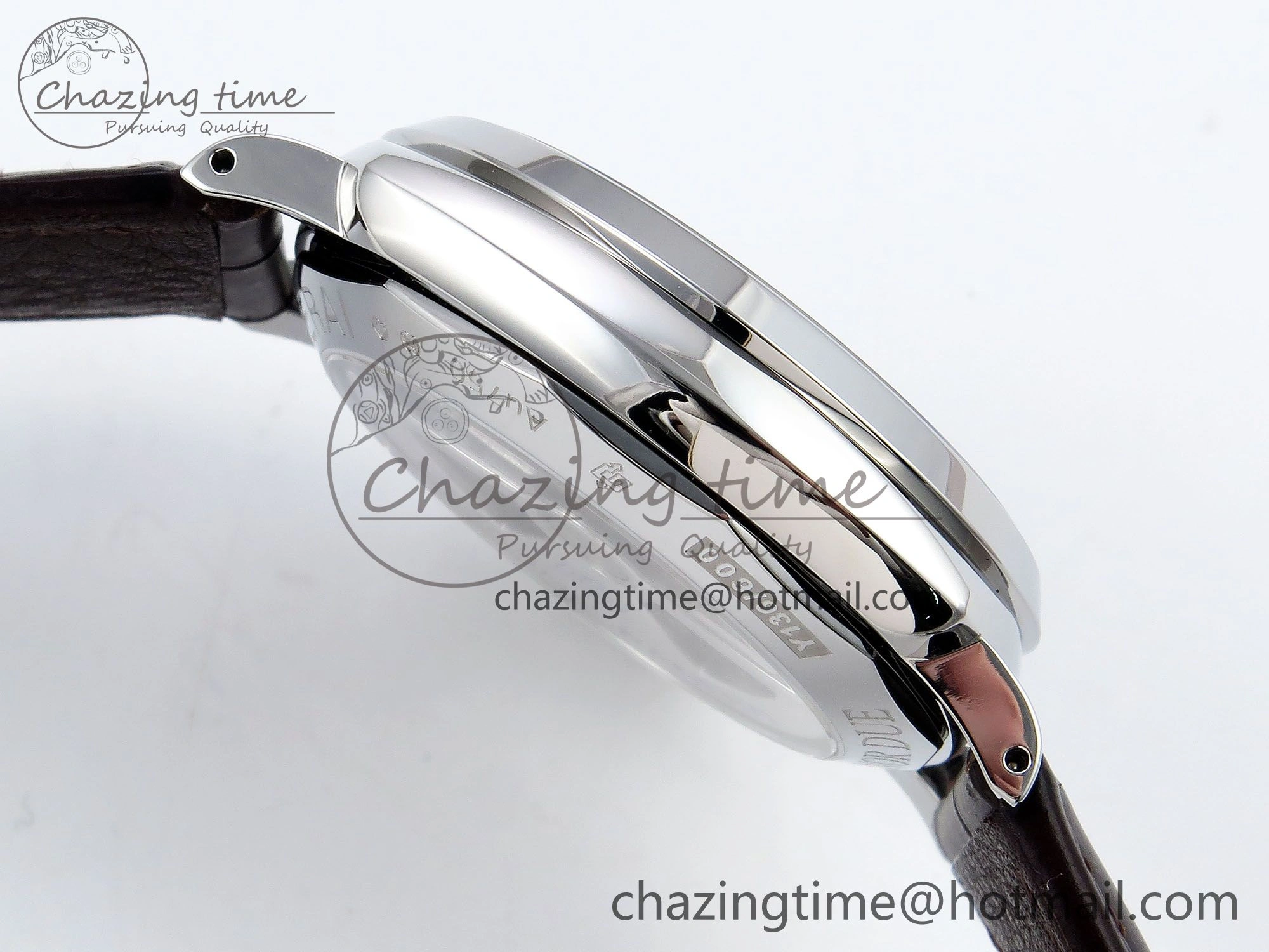 Sleek PAM1329 Luminor Due 42mm VSF 1:1 Best Edition Green Dial on Brown Leather Strap P 8314