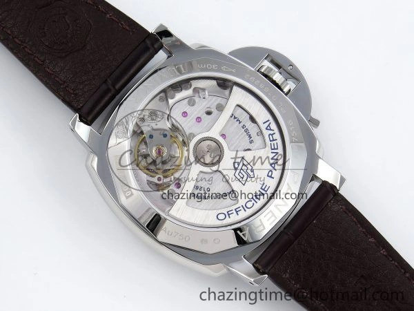 Sleek PAM1329 Luminor Due 42mm VSF 1:1 Best Edition Green Dial on Brown Leather Strap P 8314