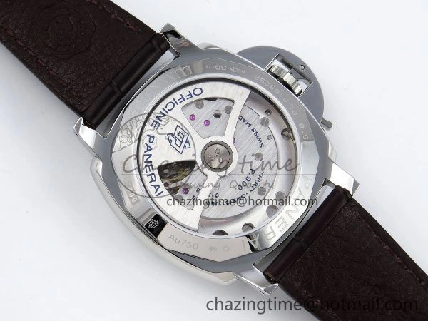 Sleek PAM1329 Luminor Due 42mm VSF 1:1 Best Edition Green Dial on Brown Leather Strap P 8314