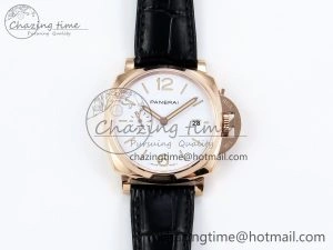 Unisex PAM1336 Luminor Due 42mm VSF Best Edition White Dial on Leather Strap P900 Clone 8328