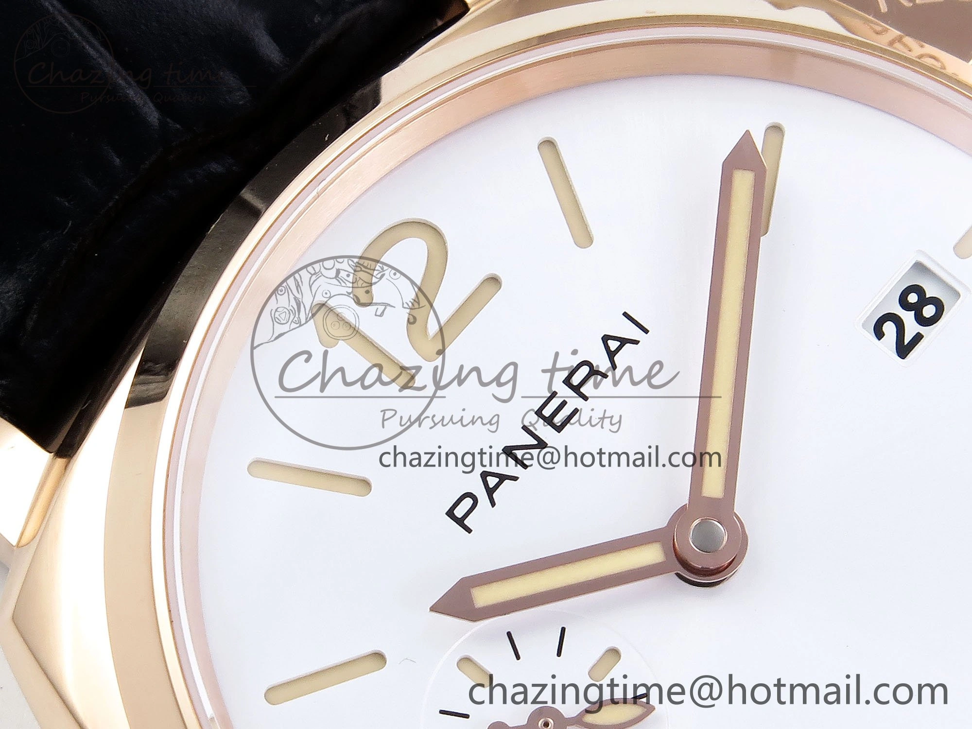Unisex PAM1336 Luminor Due 42mm VSF Best Edition White Dial on Leather Strap P900 Clone 8328