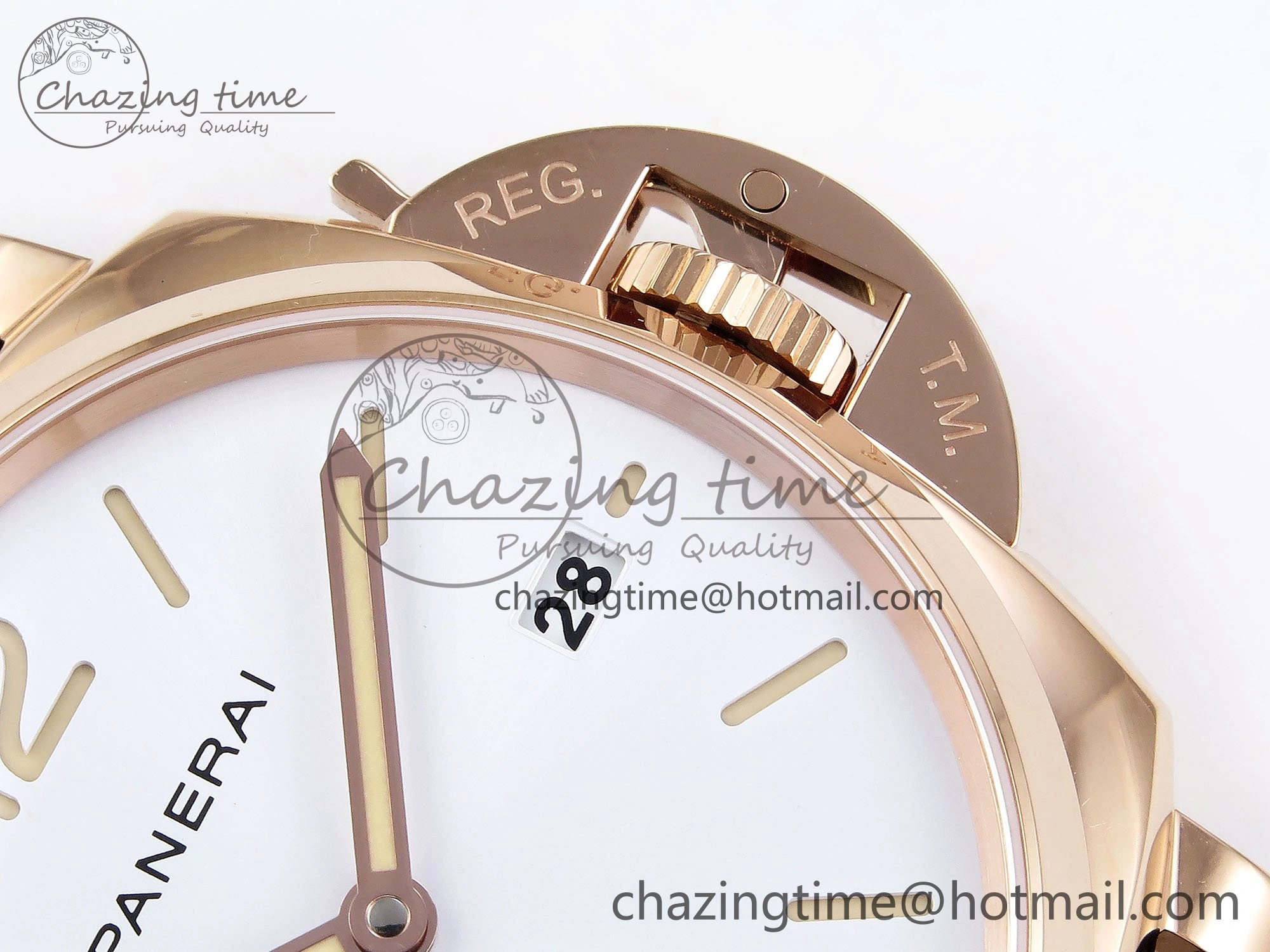 Unisex PAM1336 Luminor Due 42mm VSF Best Edition White Dial on Leather Strap P900 Clone 8328