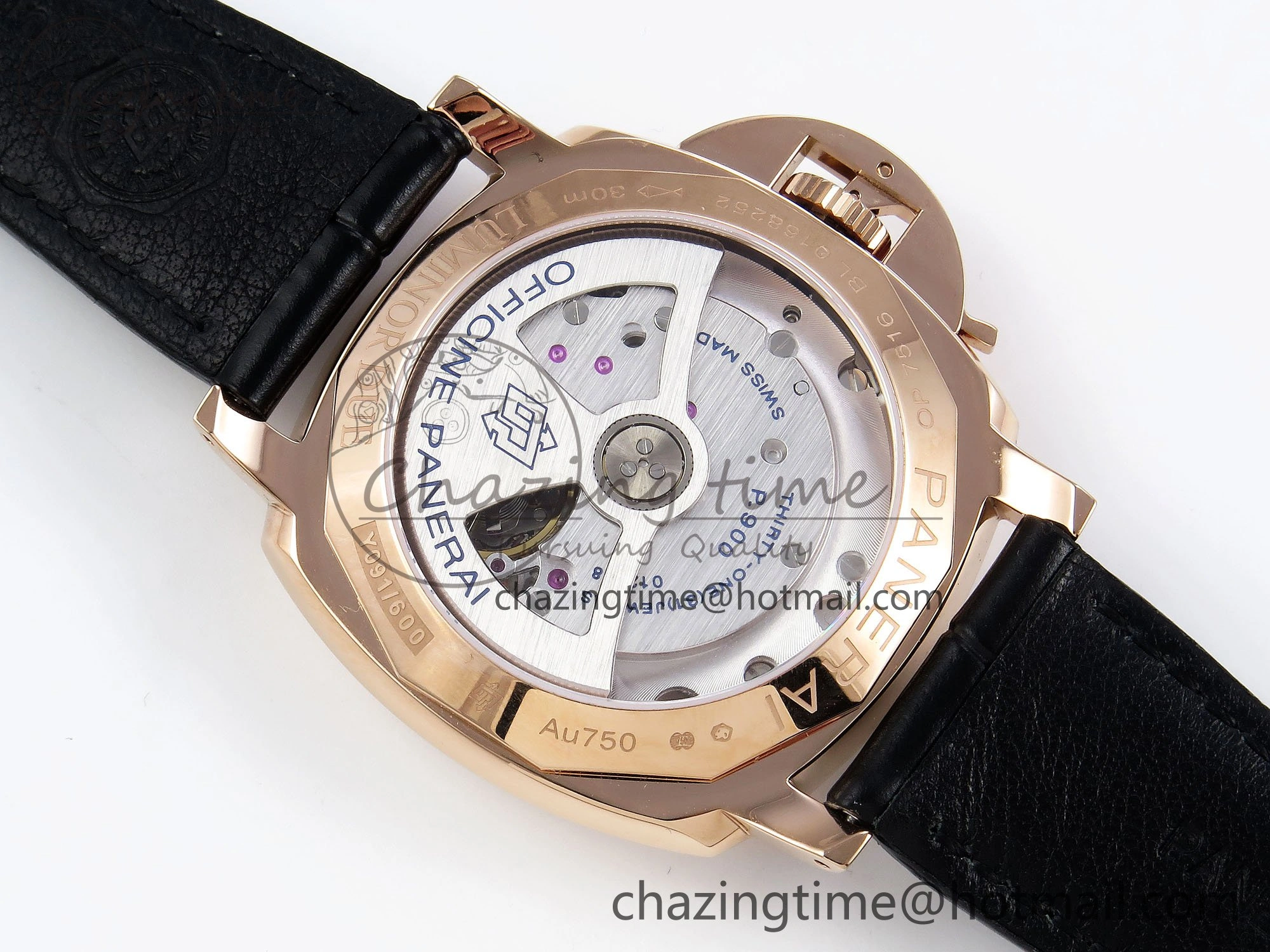 Unisex PAM1336 Luminor Due 42mm VSF Best Edition White Dial on Leather Strap P900 Clone 8328