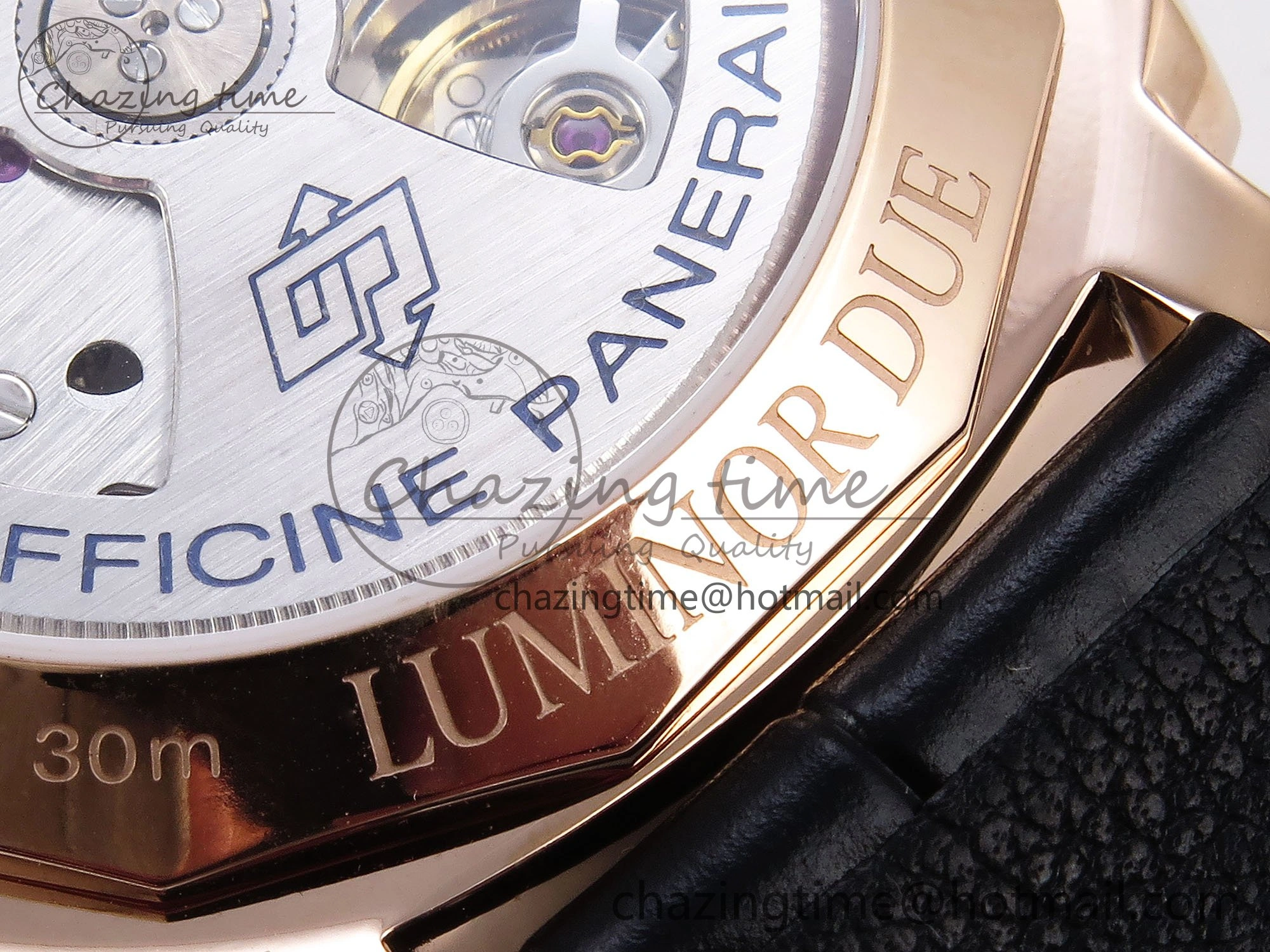 Unisex PAM1336 Luminor Due 42mm VSF Best Edition White Dial on Leather Strap P900 Clone 8328