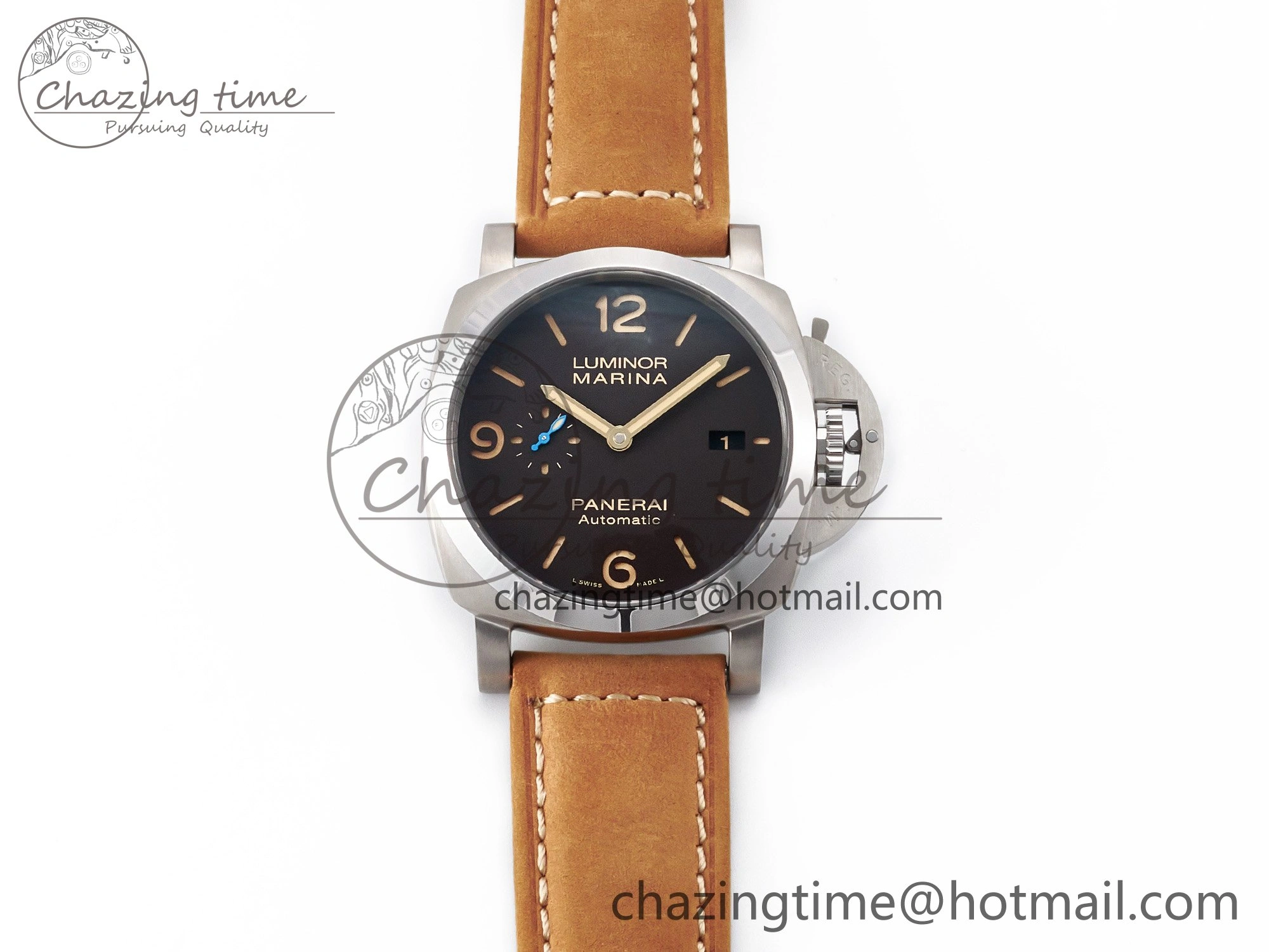 SoftTouch PAM1351 W TTF 1:1 Best Edition on Asso Leather Strap P 8331