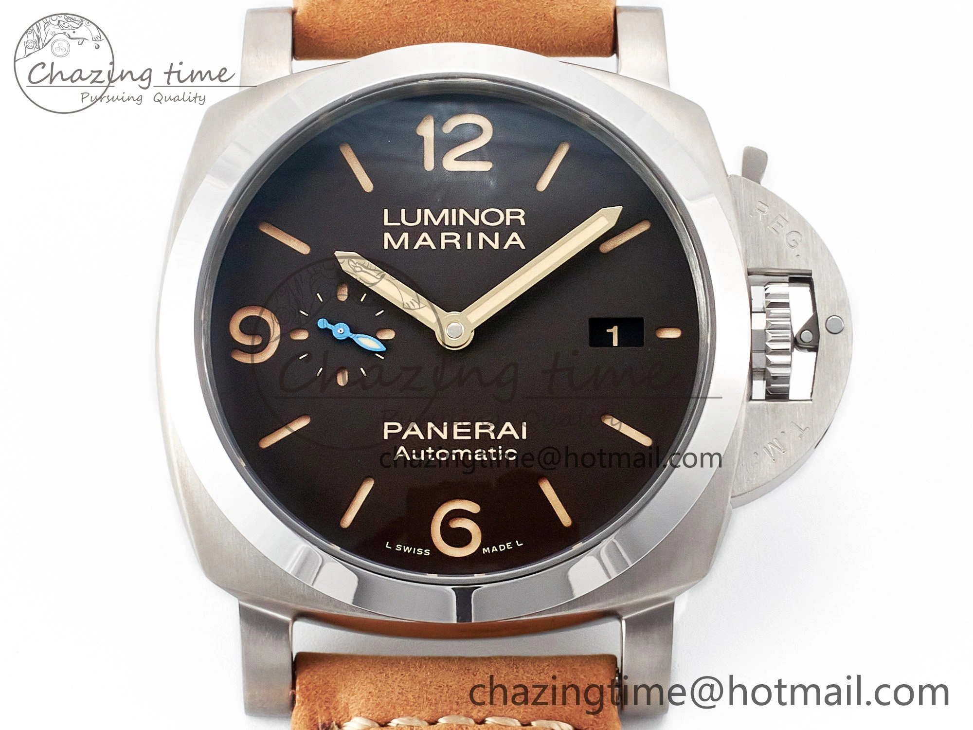 SoftTouch PAM1351 W TTF 1:1 Best Edition on Asso Leather Strap P 8331