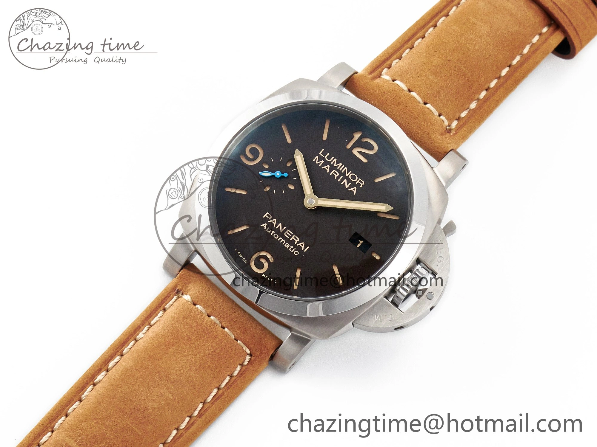 SoftTouch PAM1351 W TTF 1:1 Best Edition on Asso Leather Strap P 8331