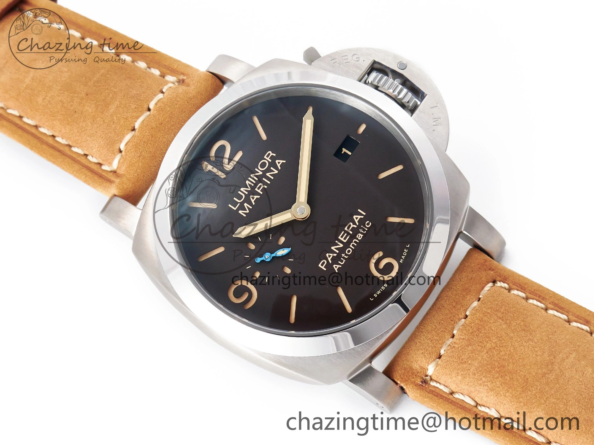 SoftTouch PAM1351 W TTF 1:1 Best Edition on Asso Leather Strap P 8331