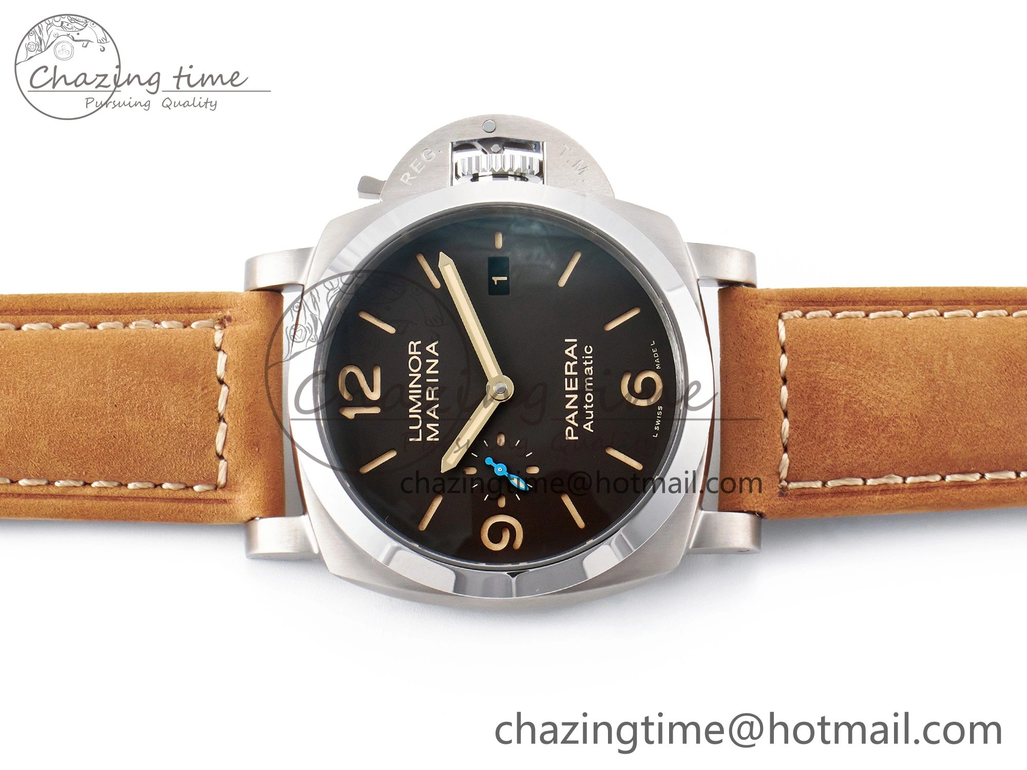 SoftTouch PAM1351 W TTF 1:1 Best Edition on Asso Leather Strap P 8331