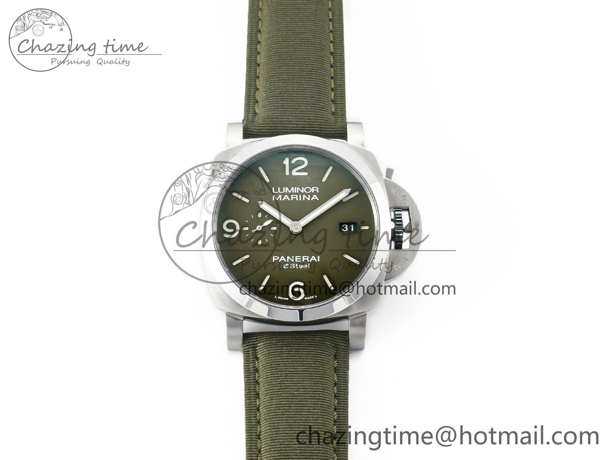 PAM1356 W TTF 1:1 Best Edition on Green Nylon Strap P Versatile 8329