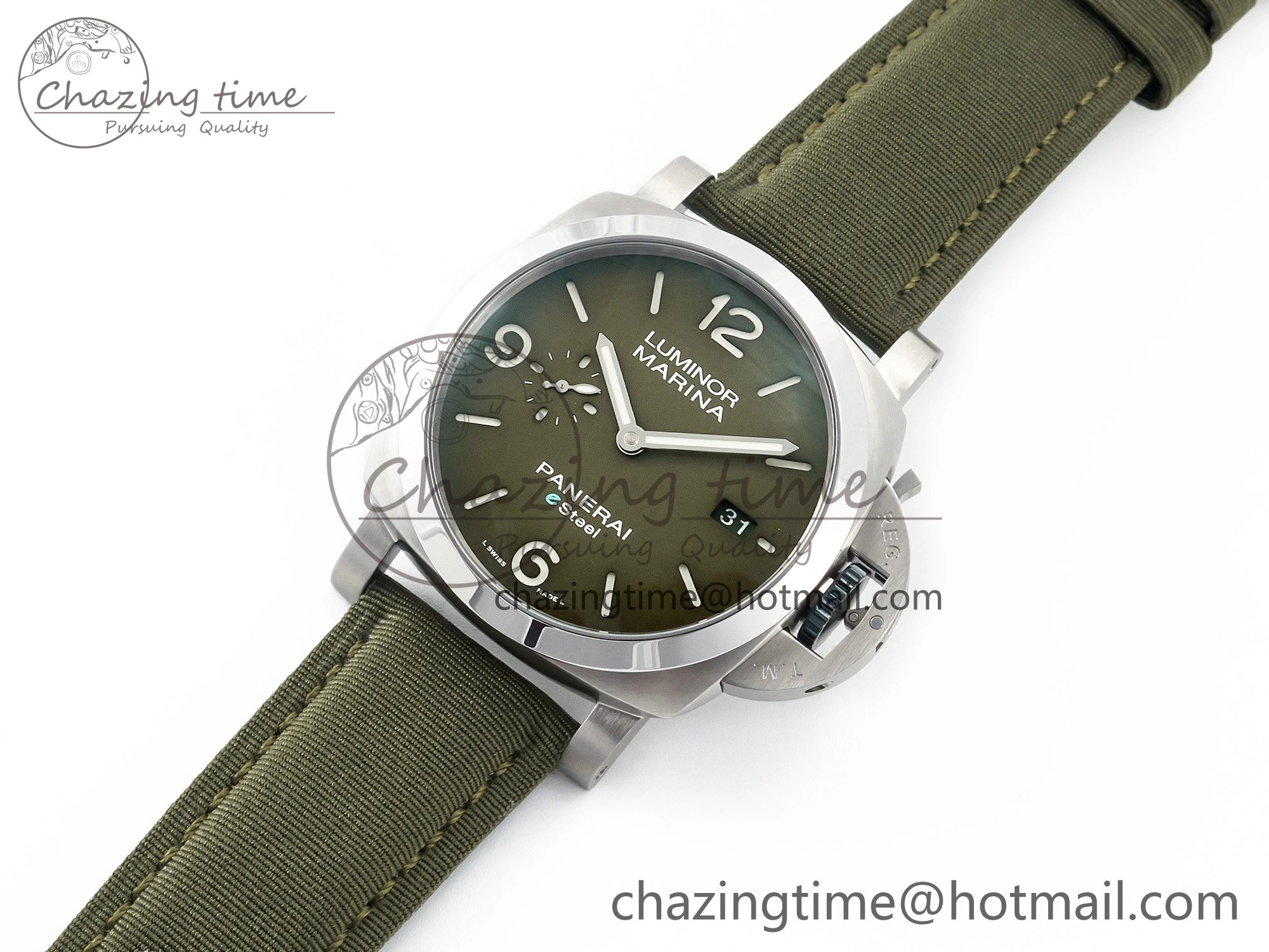 PAM1356 W TTF 1:1 Best Edition on Green Nylon Strap P Versatile 8329
