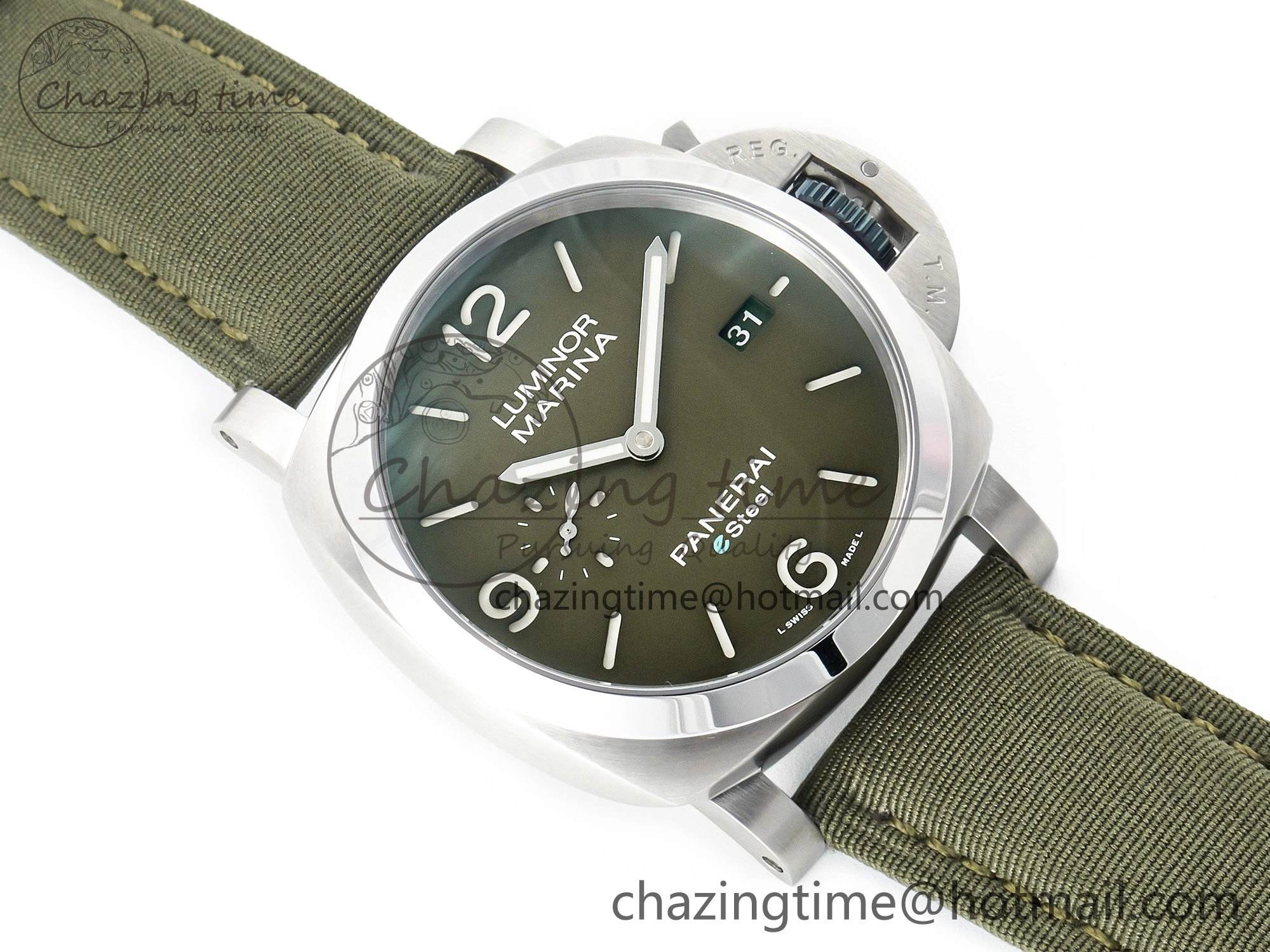 PAM1356 W TTF 1:1 Best Edition on Green Nylon Strap P Versatile 8329