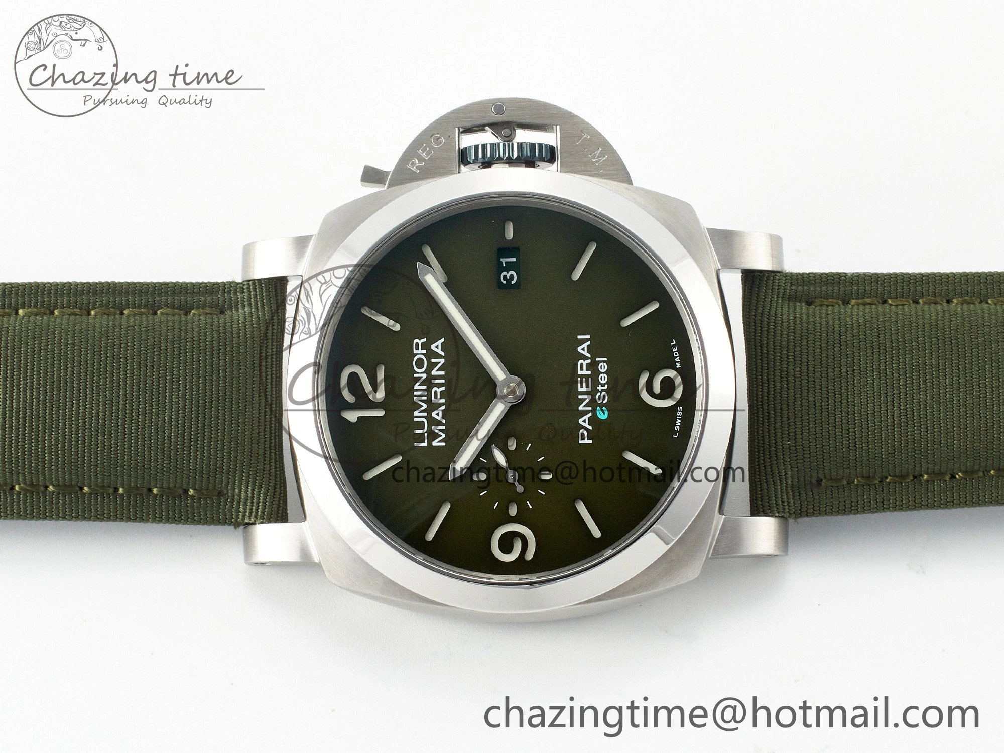 PAM1356 W TTF 1:1 Best Edition on Green Nylon Strap P Versatile 8329