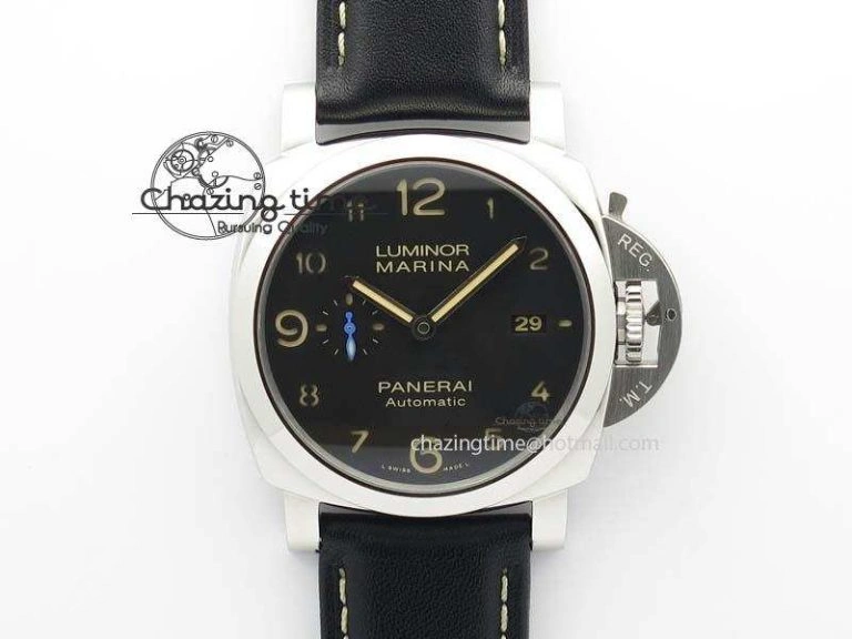 PAM1359 S V6F 1:1 Best Edition Lite On Black Leather Strap P Supportive 8485