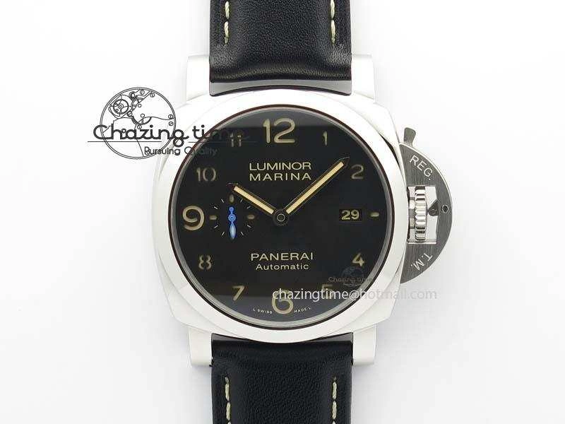 PAM1359 S V6F 1:1 Best Edition Lite On Black Leather Strap P Supportive 8485