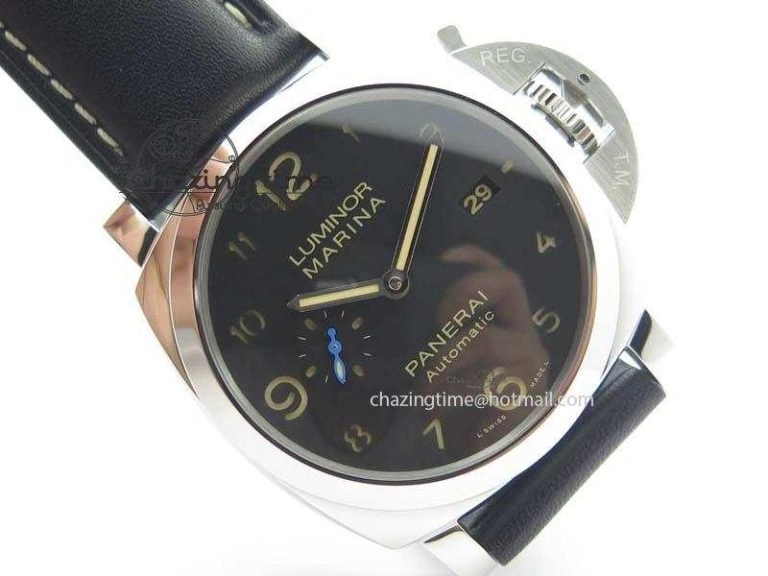PAM1359 S V6F 1:1 Best Edition Lite On Black Leather Strap P Supportive 8485