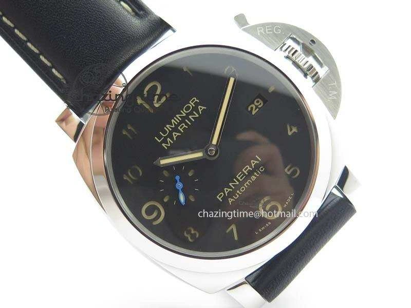 PAM1359 S V6F 1:1 Best Edition Lite On Black Leather Strap P Supportive 8485