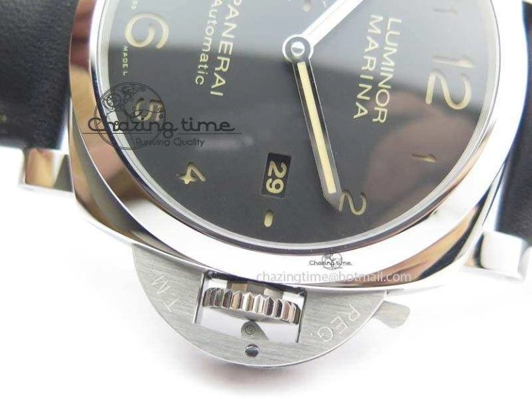 PAM1359 S V6F 1:1 Best Edition Lite On Black Leather Strap P Supportive 8485