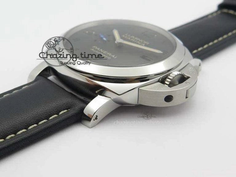 PAM1359 S V6F 1:1 Best Edition Lite On Black Leather Strap P Supportive 8485