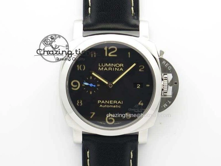 PAM1359 S ZF 1:1 Best Edition Black Dial On Black Leather Strap P Unique 8489